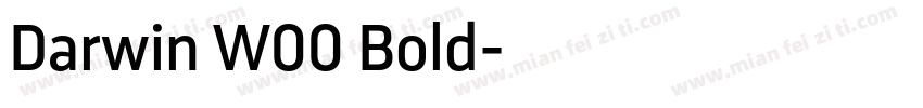 Darwin W00 Bold字体转换